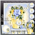 Blue Lemon Watering Can with Spring Flowers Mini Kit