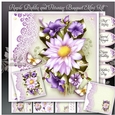 Purple Dahlia and Petunias Bouquet Mini Kit