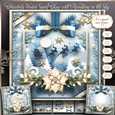 Christmas Winter Santa Claus with Reindeers in the Sky Mini Kit