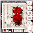 Bouquet Vintage Red Roses Mini Kit