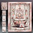 Beautiful Pink Bathroom Interior Card Mini Kit