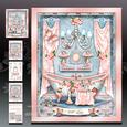 Beautiful Blue Pink Bathroom Interior Card Mini Kit