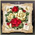 Vintage Yellow and Red Roses Card Mini Kit