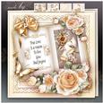 Cream Roses with Book Card Mini Kit