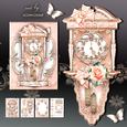 Wall Peach Hanging Clock or Card