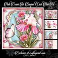 Pink Cream Iris Bouquet Card Mini Kit
