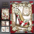 Poppy Floral Shoes Card Mini Kit