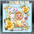 Baby Boy Birthday Card Mini Kit
