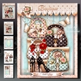 Polka Dot Ladies Handbags Boutique Card Mini Kit