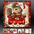 Festive Christmas Box With Squirrel Mini Kit