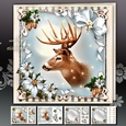 Winter Christmas Reindeer Card Mini Kit