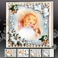 Winter Christmas Girl Angel With Bird