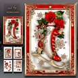 Christmas Vintage Festive Skates with Decoration Mini Kit