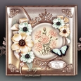 Vintage Anemone & Carnations with Butterfly Card Mini Kit