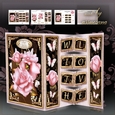 Pink Roses Bouquet Blok Card Mini Kit