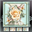 Soft Yellow Roses with Lace Mini Kit