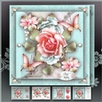 Pink Roses With Lace Mini Kit