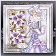 Vintage Lady with Lilac Flowers Mini Kit2