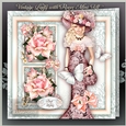 Vintage Lady with Roses Mini Kit4