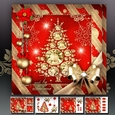 Golden Red Christmas Diamond Tree Mini Kit
