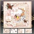 Vintage Christmas Santa in The Sky Mini Kit