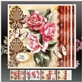 Roses Bouquet Rustic Card Mini Kit