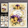 Bouquet of Pansy with Lily Mini Kit