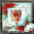 Christmas Watercolor Hot Air Balloon