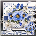 Basket with Blue Poppies Card Mini Kit