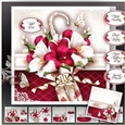 Vintage Umbrella with White Bordeaux Lilies Mini Kit