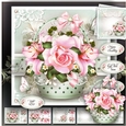 Basket Pink Rose with Lily Mini Kit