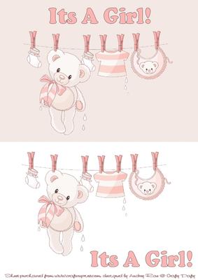 It's a Girl Washing Line