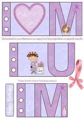Mum Wordbook Card