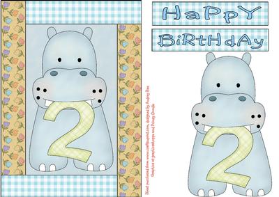 Happy 2nd Birthday Hippo Boy