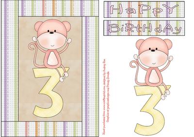 Happy 3rd Birthday Monkey Girl