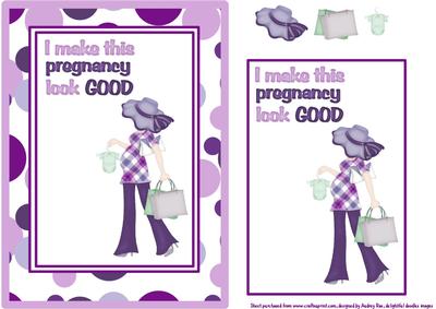 Expectant Mum Purple Lady