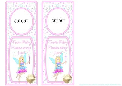 Door Hanger Tooth Fairy Blonde