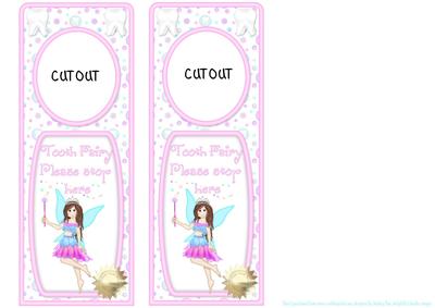 Door Hanger Tooth Fairy Brunette