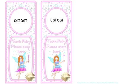 Door Hanger Tooth Fairy Redhead 2