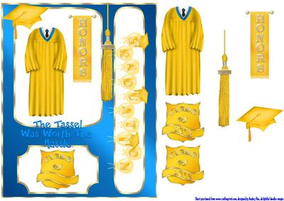 Graduation Boy Gold Gown