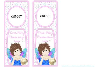 Door Hanger Tooth Fairy Brunette 3
