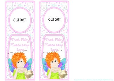 Door Hanger Tooth Fairy Redhead 3