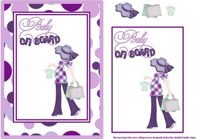 Expectant Mum Purple Lady 3