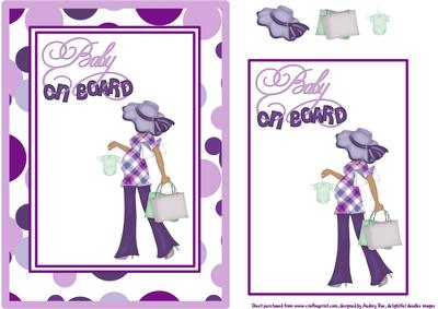 Expectant Mum Purple Ethnic Lady 3