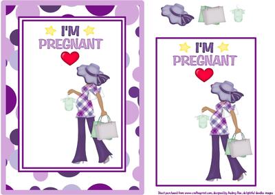 Expectant Mum Purple Ethnic Lady 4