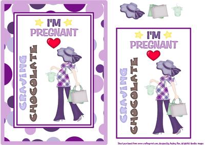 Expectant Mum Purple Lady 5