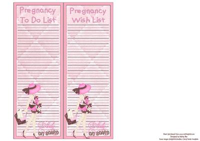 Pregnancy to Do List/wish List Baby 2