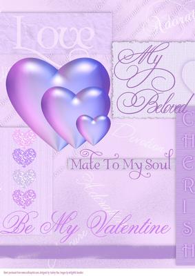 Be My Valentine Lilac A4