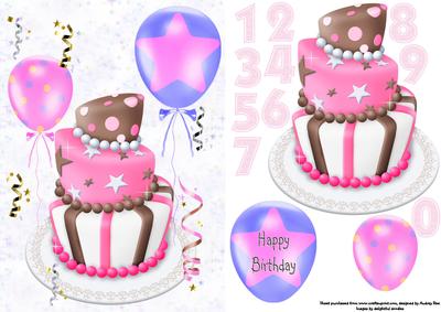 Topsy Turvy Birthday Pink