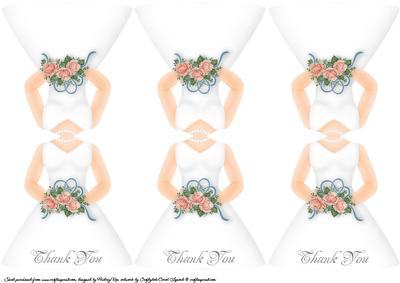 Wedding Dress Thank You Card